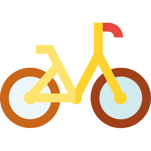 Bicicleta Basic Straight Flat Ícone