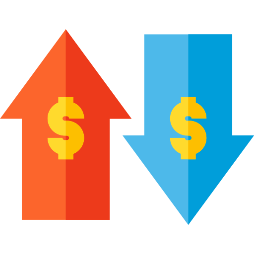Income Basic Straight Flat icon
