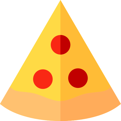 Pizza Basic Straight Flat icono