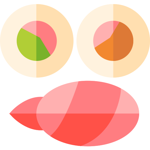 Суши Basic Straight Flat иконка