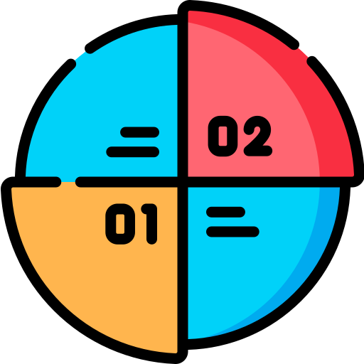Gráfico circular Special Lineal color icono