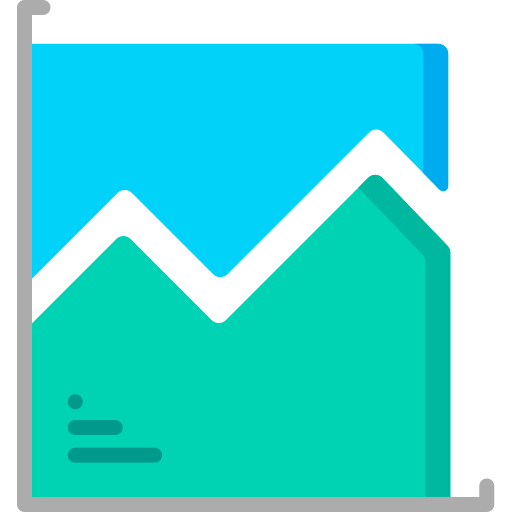 Line chart Special Flat icon