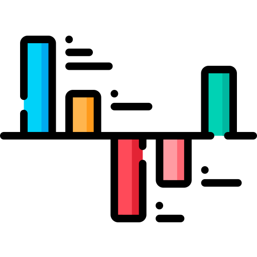 Gráfico de barras Special Lineal color icono