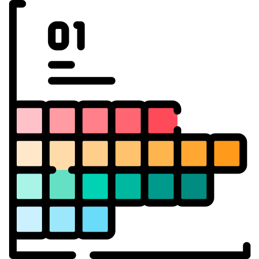 Gráfico de barras Special Lineal color icono
