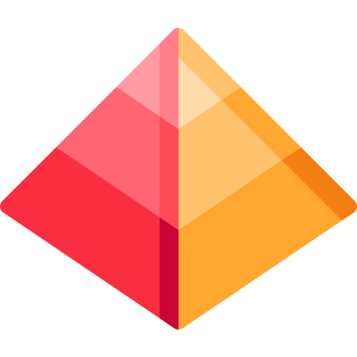 Carta de la pirámide Special Flat icono