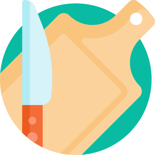 snijplank Detailed Flat Circular Flat icoon