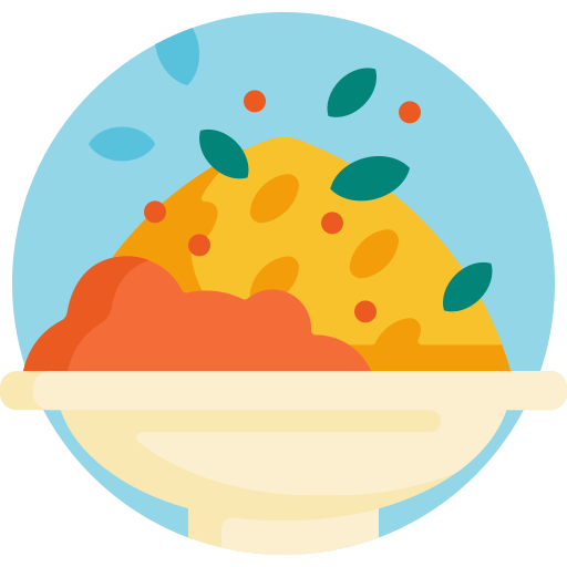Meal Detailed Flat Circular Flat icon