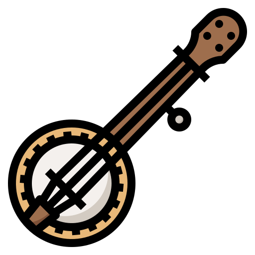 banjo mynamepong Lineal Color icoon