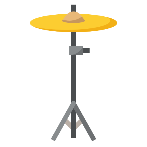 Cymbal mynamepong Flat icon