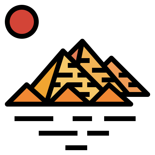piramide mynamepong Lineal Color icona