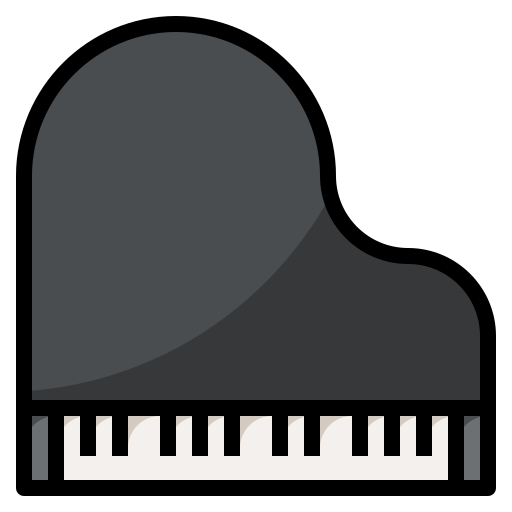 ピアノ mynamepong Lineal Color icon