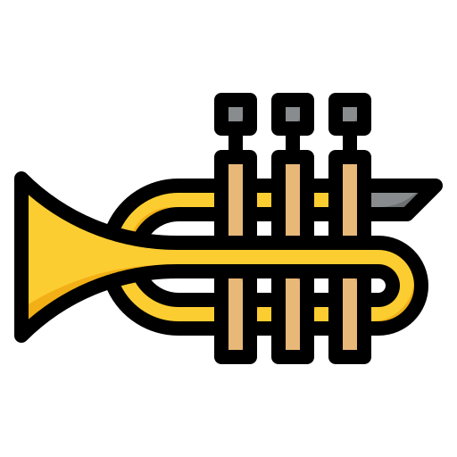 Trumpet mynamepong Lineal Color icon