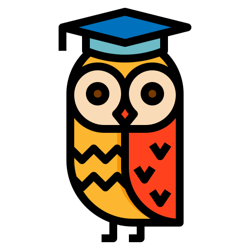 Owl mynamepong Lineal Color icon
