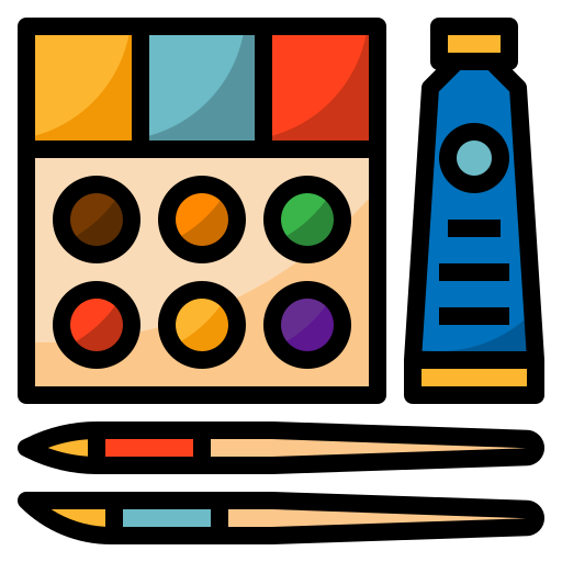 수채화 mynamepong Lineal Color icon