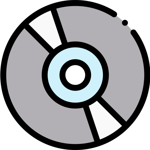 디스크 Detailed Rounded Lineal color icon