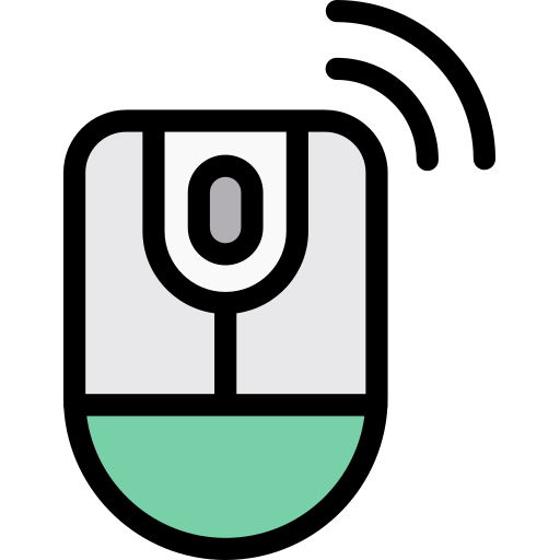 ワイヤレスマウス Detailed Rounded Lineal color icon