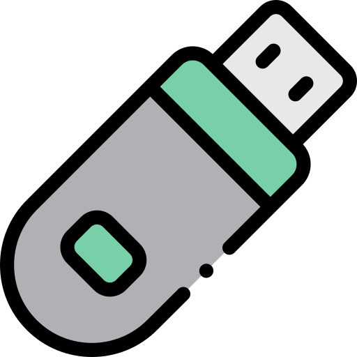 flash drive Detailed Rounded Lineal color icon