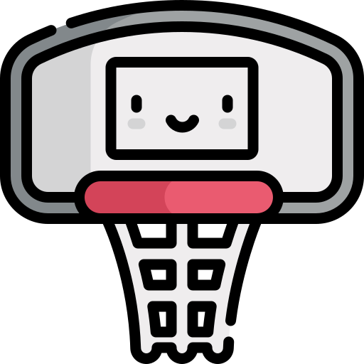 バスケットボール Kawaii Lineal color icon