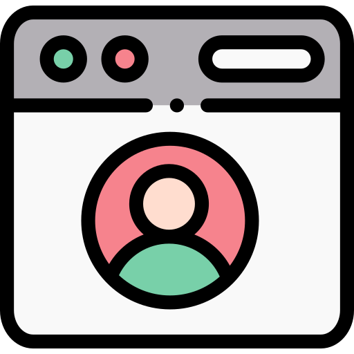 プロフィール Detailed Rounded Lineal color icon