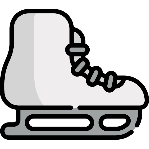 pattinaggio sul ghiaccio Kawaii Lineal color icona
