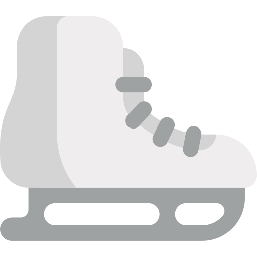 patinage sur glace Kawaii Flat Icône