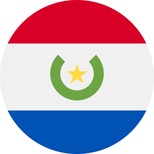 paraguay Flags Rounded icoon