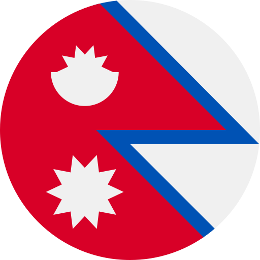 nepal Flags Rounded icono