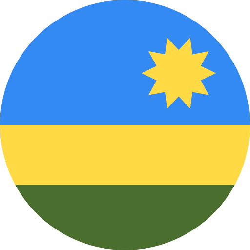 rwanda Flags Rounded ikona
