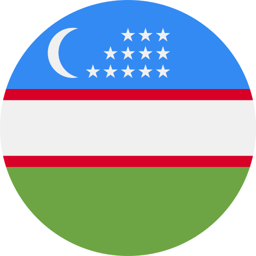 uzbekistan Flags Rounded icono