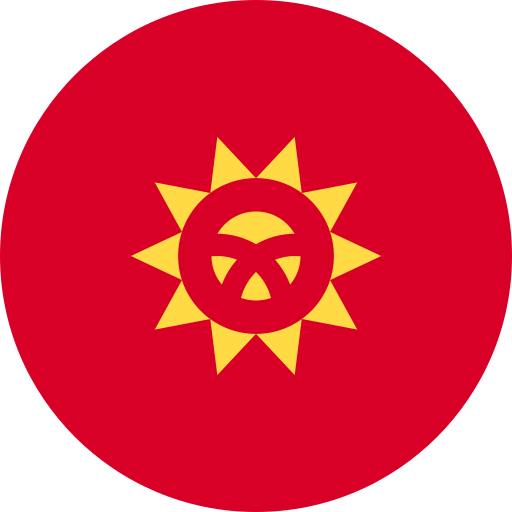 kirgistan Flags Rounded ikona