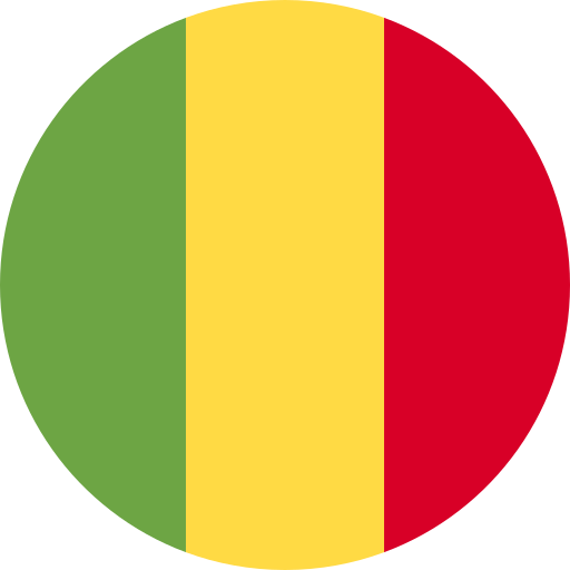 mali Flags Rounded Ícone