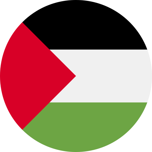 palestina Flags Rounded icoon