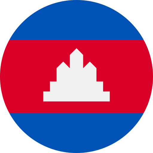 cambogia Flags Rounded icona