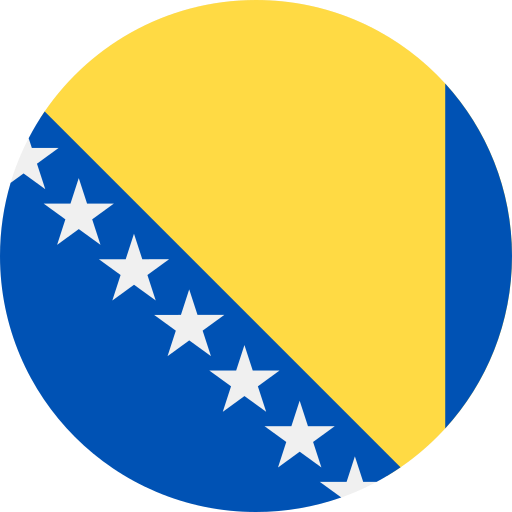bósnia e herzegovina Flags Rounded Ícone