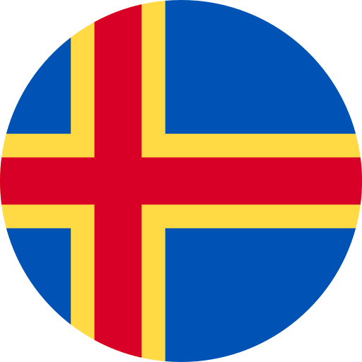 islas aland Flags Rounded icono