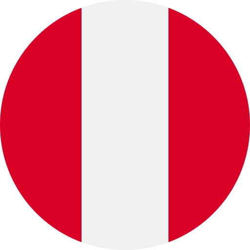 peru Flags Rounded Ícone