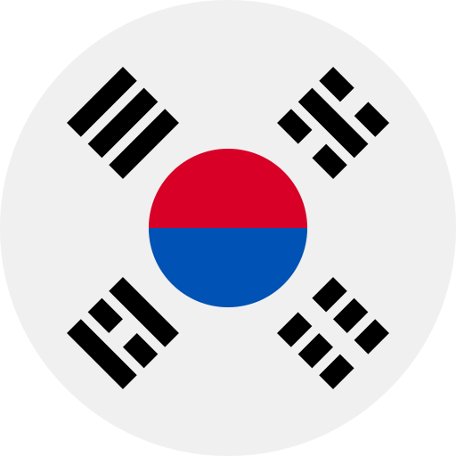 zuid-korea Flags Rounded icoon