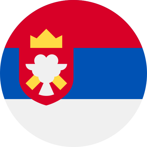 serbia Flags Rounded icono