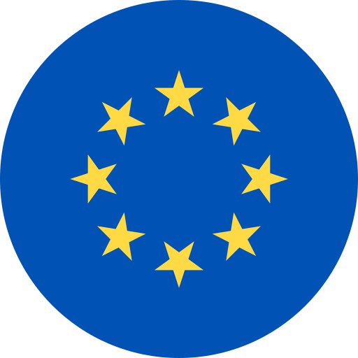 união européia Flags Rounded Ícone