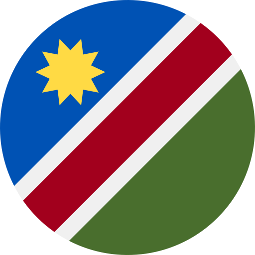 namibia Flags Rounded Ícone