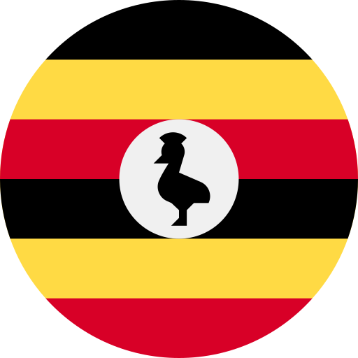 ouganda Flags Rounded Icône