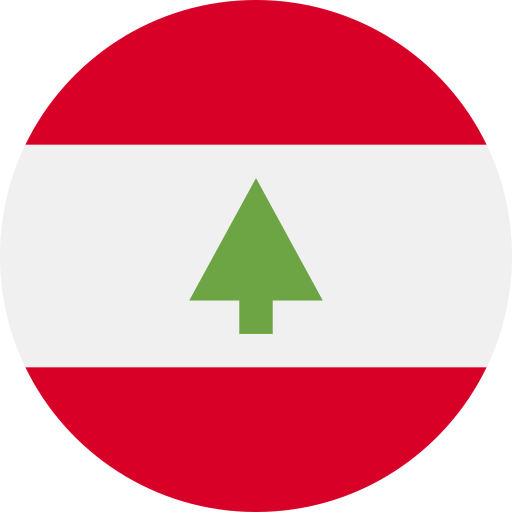 libano Flags Rounded icona