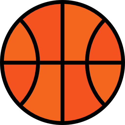 Basketball Detailed Straight Lineal color icon
