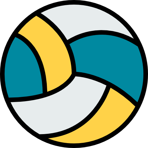vóleibol Detailed Straight Lineal color icono