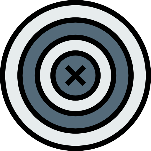 dartscheibe Detailed Straight Lineal color icon