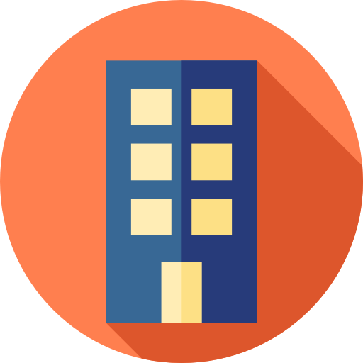 appartement Flat Circular Flat icoon