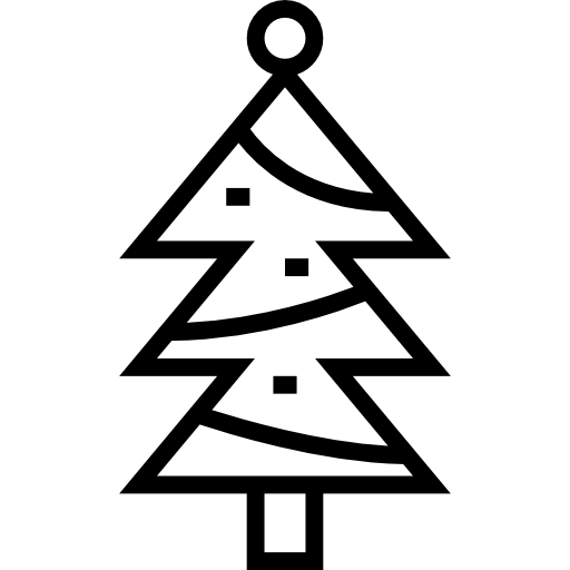 크리스마스 트리 Detailed Straight Lineal icon