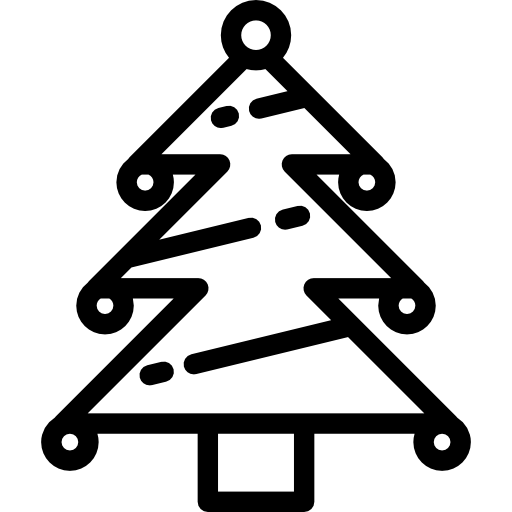 Рождественская елка Detailed Rounded Lineal иконка