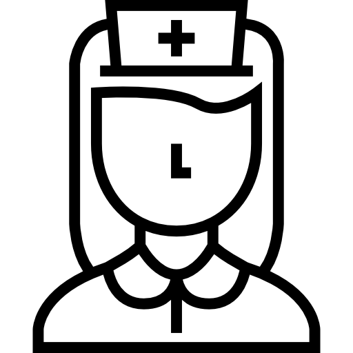 pielęgniarka Detailed Straight Lineal ikona
