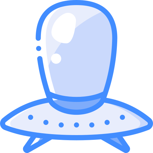 ruimteschip Basic Miscellany Blue icoon